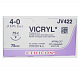 Викрил 4/0 - длина нити 75 см, с атр. иглой,1 штука